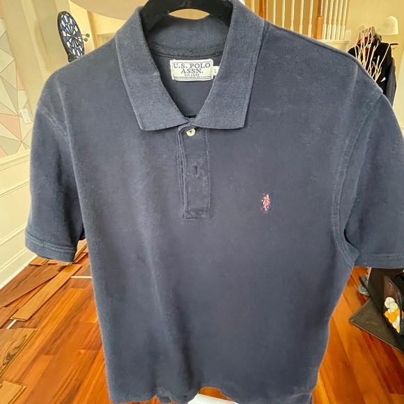 Polo Ralph Lauren Short Sleeve U.S. Polo Assn. Size Large Polo Shirt - Navy Blue - Picture 3 of 5